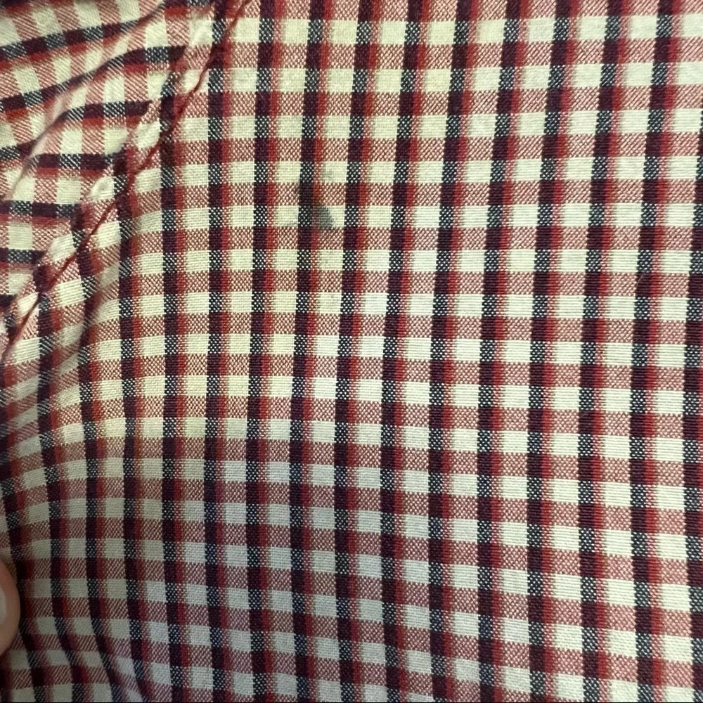 Levi’s Red Tab Red & White Checkered Short Sleeve Button Down Shirt